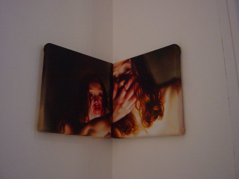Female Turbulence: exhibition view / group show at Aeroplastics, Rue Blanche Str, Brussels / work by Anya JANSSEN