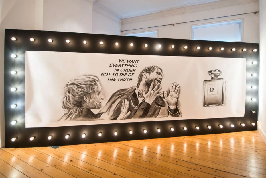 ''Filip Markiewicz. Making Love To Your Ego'' Installation view at Aeroplastics @ Rue Blanche, 2016.