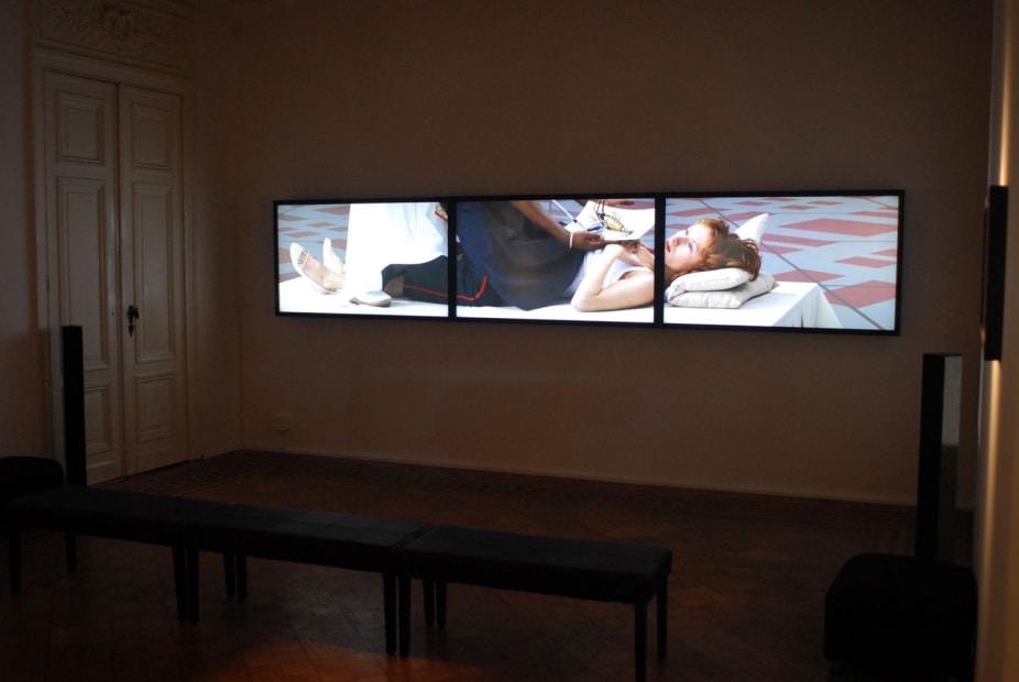 "AES+F 'The Trilogy Plus'": exhibition view Aeroplastics @ Rue Blanche, Brussels, 2015