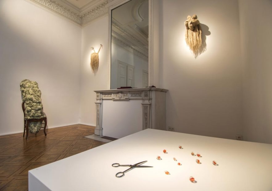 ''Elodie Antoine: Delinquescence'': exhibition view Aeroplastics @ Rue Blanche str, 2015.