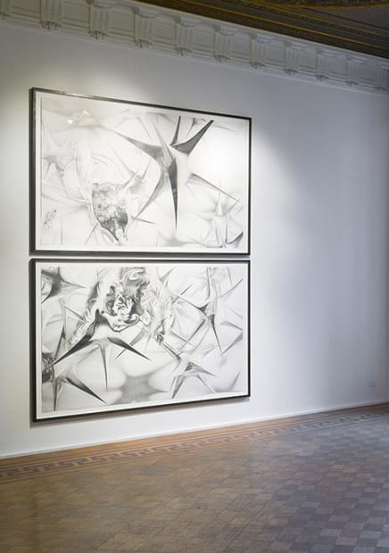 "Dennis Scholl - Les non-dupes errent' / exhibition view at Aeroplastics, Rue Blanche Str., 2013.
