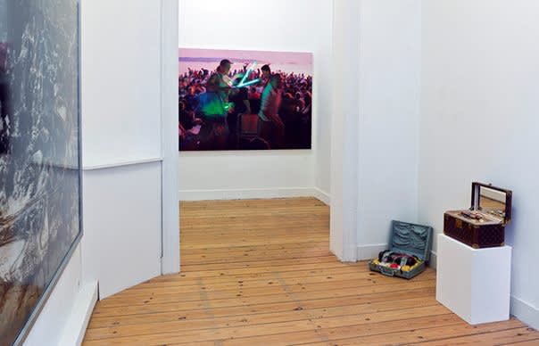 'Hoodoo Eternity': exhibition view / Aeroplastics @ Rue Blanche Str., 2012. / works by Kate WATERS, Gregory GREEN