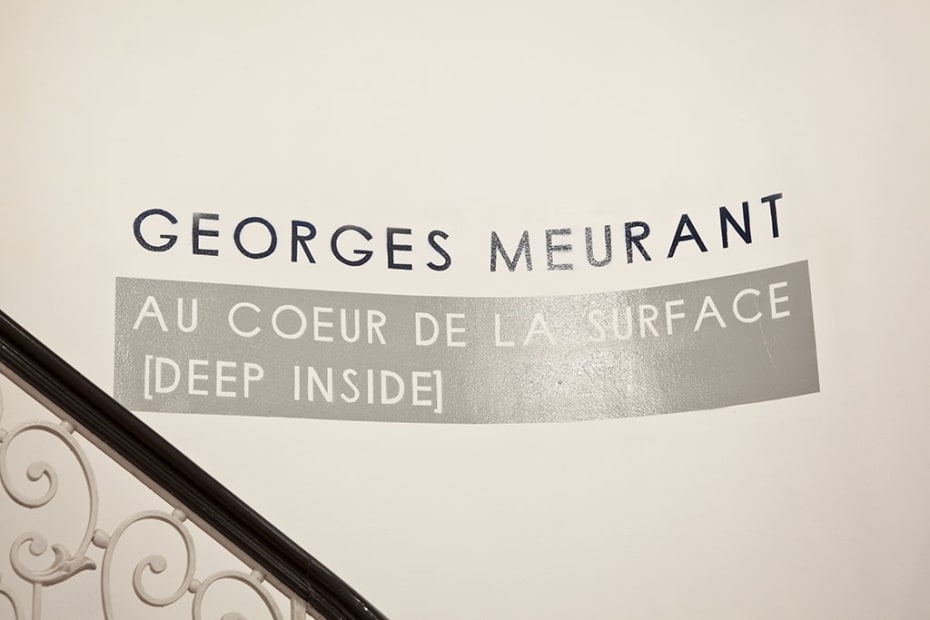 Georges Meurant 'Au coeur de la surface' (Deep Inside): exhibition view / Aeroplastics, Rue Blanche Str., Brussels, 2011 / ph: Vincent Everarts