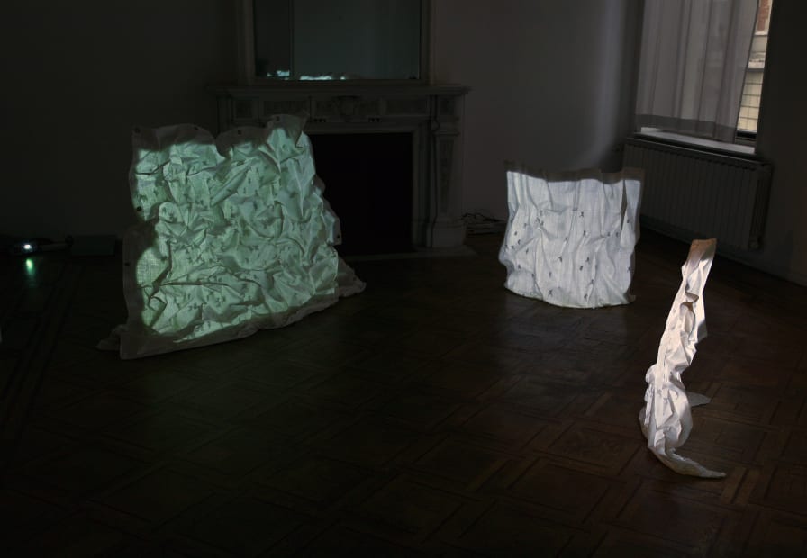 Samuel Rousseau 'Recent works': installation view / Aeroplastics @ Rue Blanche str., 2008 / ph. V. Everarts