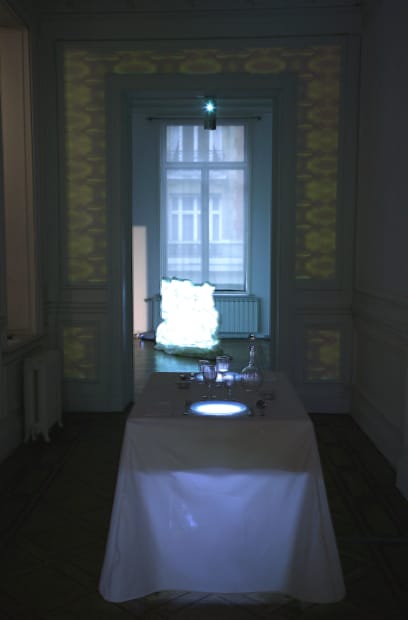 Samuel Rousseau 'Recent works': installation view / Aeroplastics @ Rue Blanche str., 2008 / ph. V. Everarts