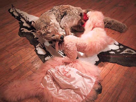 Dominic McGill, Dead End World in Favor of the Domesticated Poodle, 2003, mixed media, 282 x 122 x 51 cm Courtesy of the artist, New York