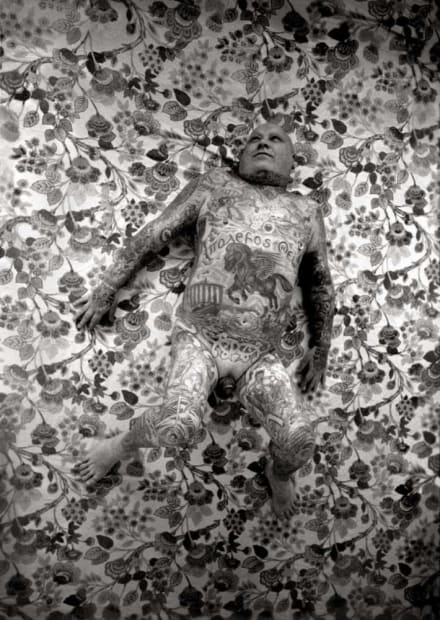 Paul Glazier, In the Garden, Bloom, 2002, engraved zinc plate, 108 x 75 cm Courtesy of Aeroplastics contemporary, Brussels