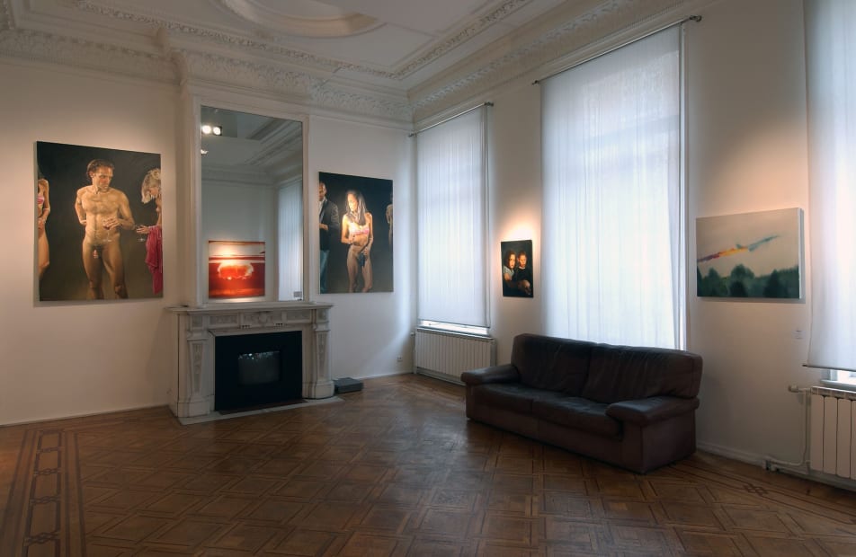 After Nature: exhibition view / Aeroplastics, Rue Blanche str, 2007 / from left to right, works by Terry RODGERS , David NICHOLSON, Joy GARNETT