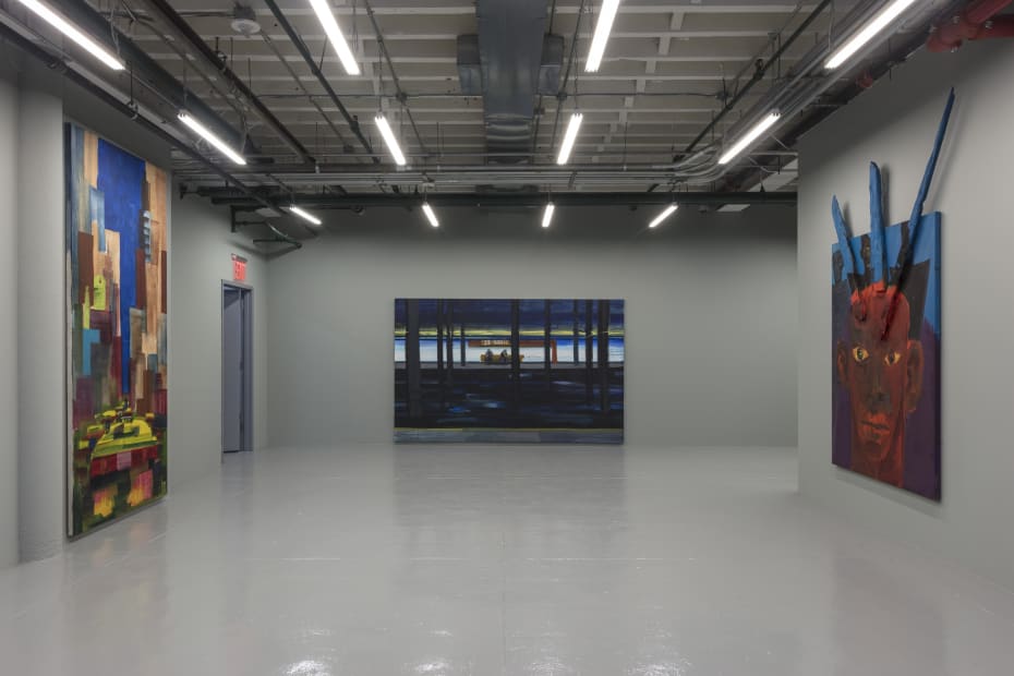 Rainer Fetting: Taxis, Monsters and the Good Old Sea (installation view). albertz benda, new york