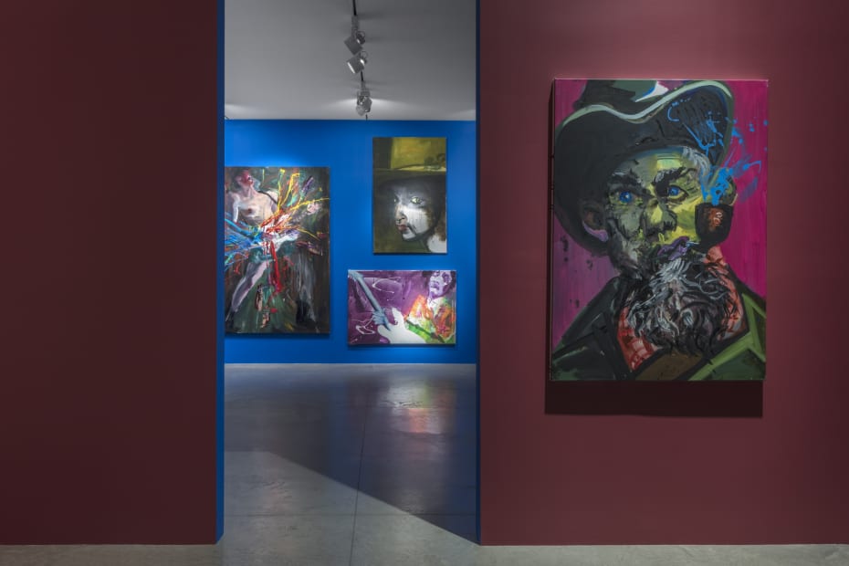 Rainer Fetting: Taxis, Monsters and the Good Old Sea (installation view). albertz benda, new york