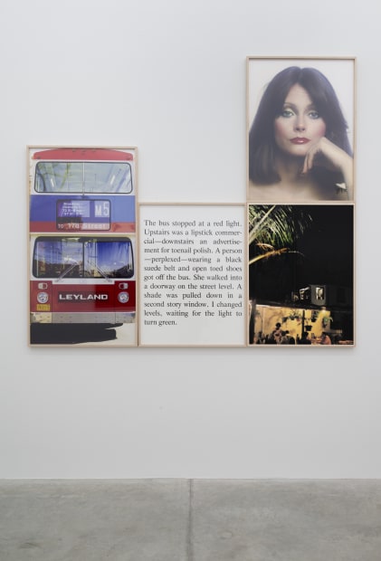 Bus, 1976 Cibachrome photographs, printed 2014 framed: 81.5 x 92.25 inches 207 x 234.3 cm (overall) Edition of 3