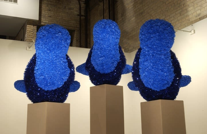 Bluebird Burden, 2004, installation view Monique Meloche Gallery