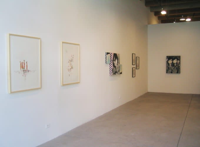 Installation view Girls of Summer at Monique Meloche, July 8-July 30 (2005)