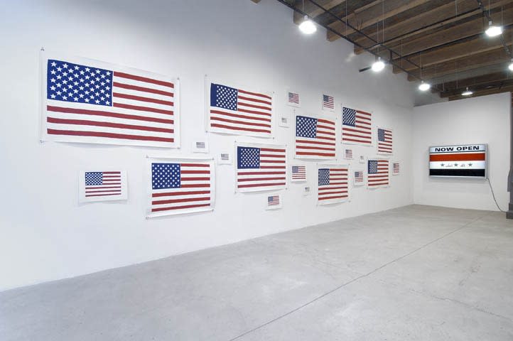 Replicas of Flags I've Burned, 2005 and Now Open, 2005