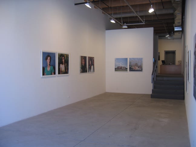 Sheree Hovsepian and Heidi Norton (left to right): Someone Who Looks Like Me, 2006; Portrait of my Sister, 2006; The Place where I lost my virginity, 2006, all from the series "Knowing Me, Knowing You" Inkjet prints, diptychs, 30 x 30 inches each.
