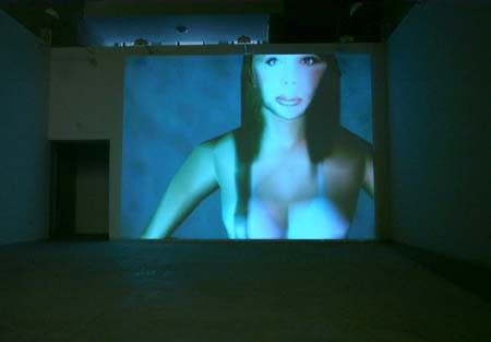 In the Dead of Night, 2002, installation view.