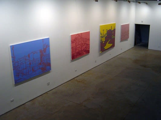 Gabert Farrar, New Paintings, 2002 installation view