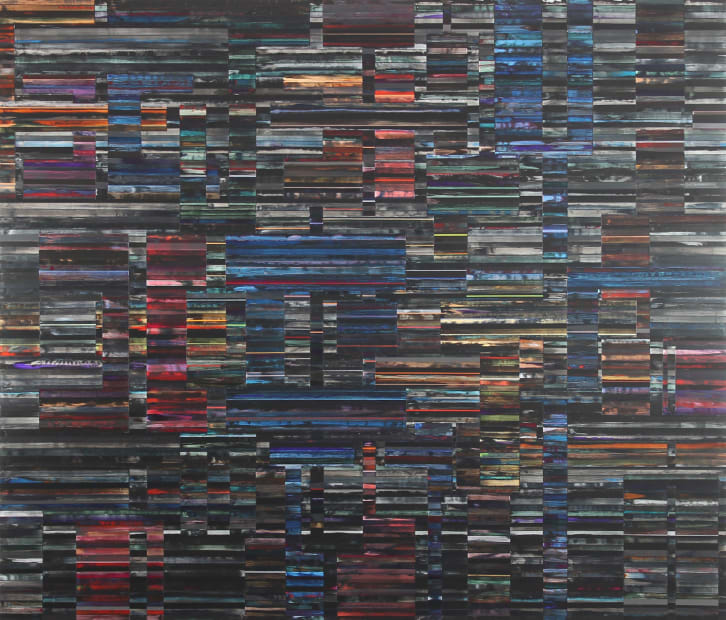 Scott Eakin painting on panel abstract geometric Marcia Wood Gallery