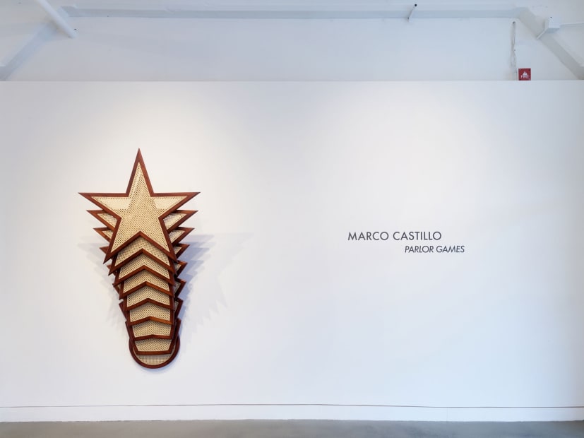 Installation view of Marco Castillo: Parlor Games, November 5, 2022 - January 7, 2023 at Haines Gallery, San Francisco Photo: Robert Divers Herrick