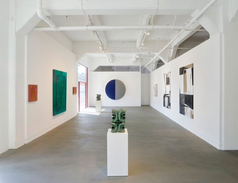 Installation view of Social Abstraction, September 10 - October 29, 2022 at Haines Gallery, San Francisco Photo: Robert Divers Herrick