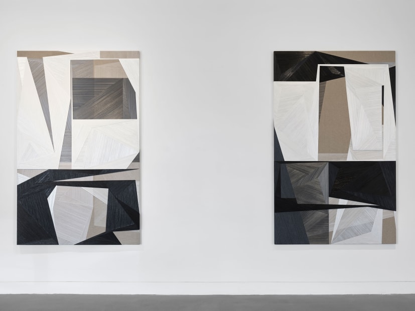 Installation view of Social Abstraction, September 10 - October 29, 2022 at Haines Gallery, San Francisco Photo: Robert Divers Herrick