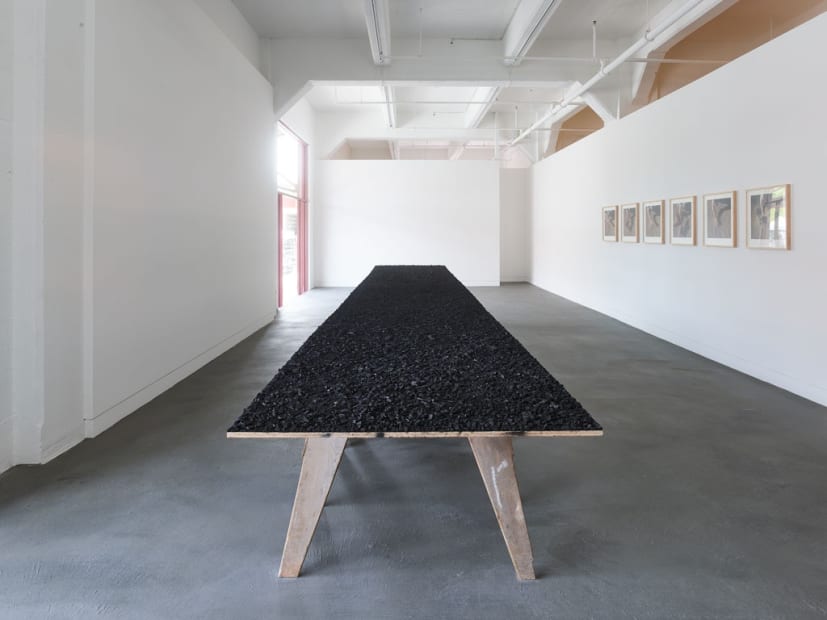 Installation view of Andy Goldsworthy: Firehouse, March 12 - May 28, 2022 at Haines Gallery, San Francisco Photo: Robert Divers Herrick