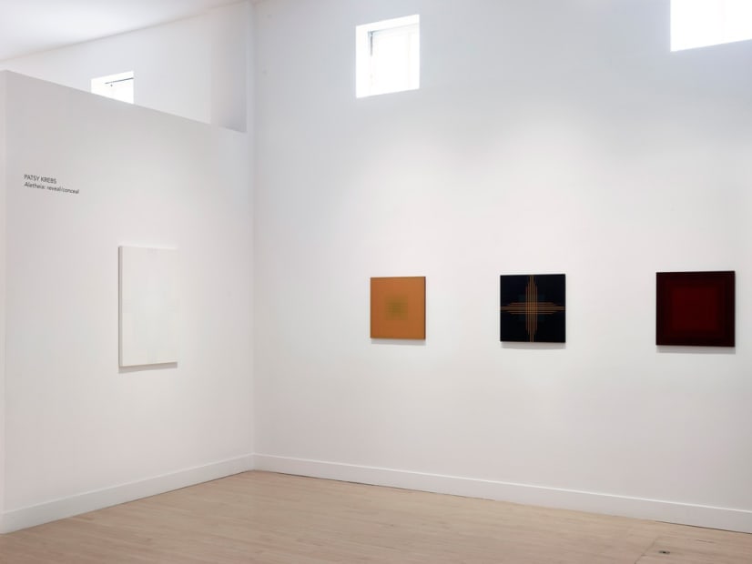 Installation view of Patsy Krebs: Aletheia: reveal/conceal, November 1 - December 22, 2018 at Haines Gallery, San Francisco Photo: Robert Divers Herrick