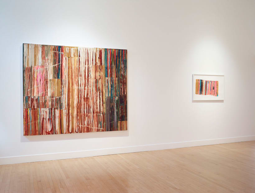 Installation view of Mike Henderson: Parallel Spaces, September 7 - October 28, 2017 at Haines Gallery, San Francisco Photo: Robert Divers Herrick