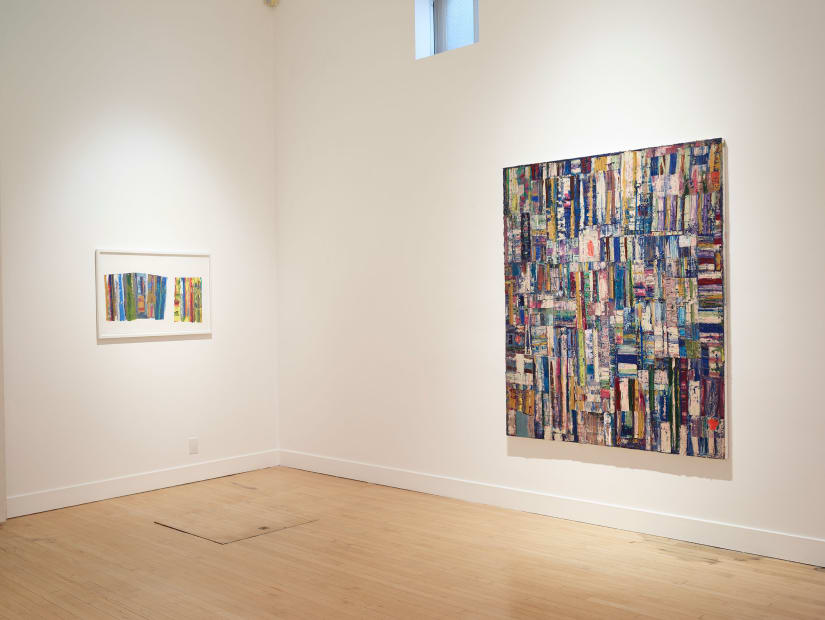 Installation view of Mike Henderson: Parallel Spaces, September 7 - October 28, 2017 at Haines Gallery, San Francisco Photo: Robert Divers Herrick