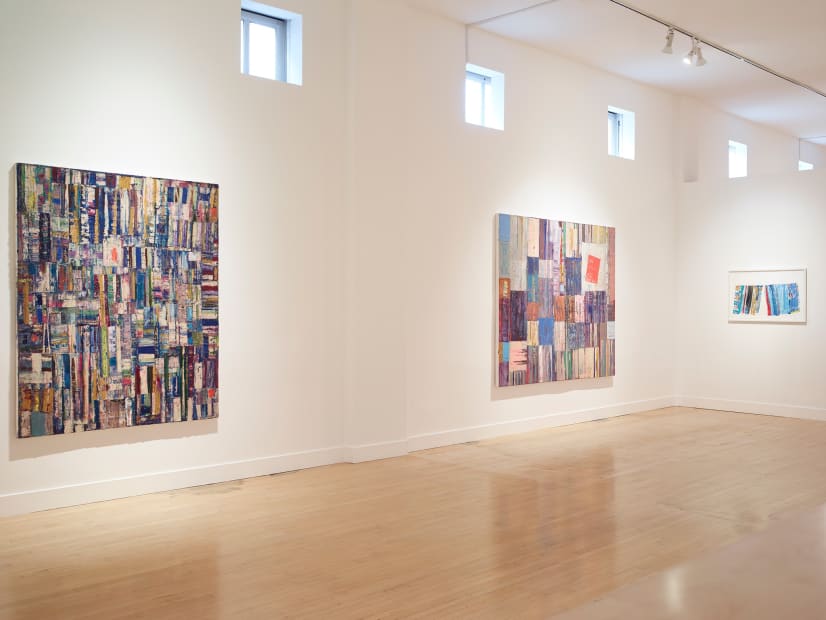 Installation view of Mike Henderson: Parallel Spaces, September 7 - October 28, 2017 at Haines Gallery, San Francisco Photo: Robert Divers Herrick