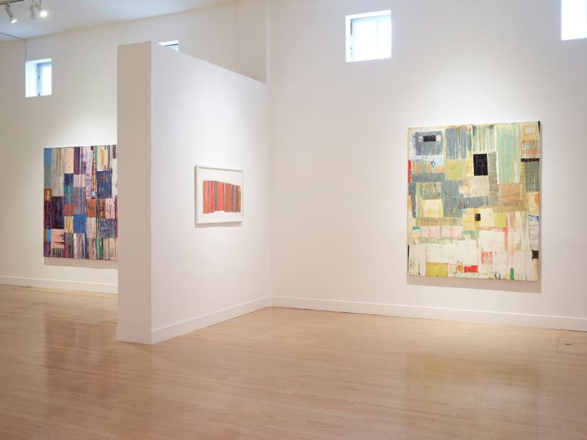 Installation view of Mike Henderson: Parallel Spaces, September 7 - October 28, 2017 at Haines Gallery, San Francisco Photo: Robert Divers Herrick