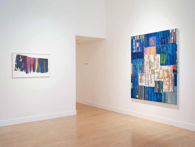 Installation view of Mike Henderson: Parallel Spaces, September 7 - October 28, 2017 at Haines Gallery, San Francisco Photo: Robert Divers Herrick