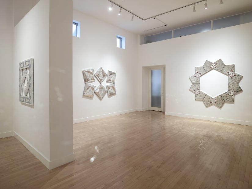 Installation view of Monir Shahroudy Farmanfarmaian: Convertibles, October 27 - December 23, 2016 at Haines Gallery, San Francisco Photo: Robert Divers Herrick