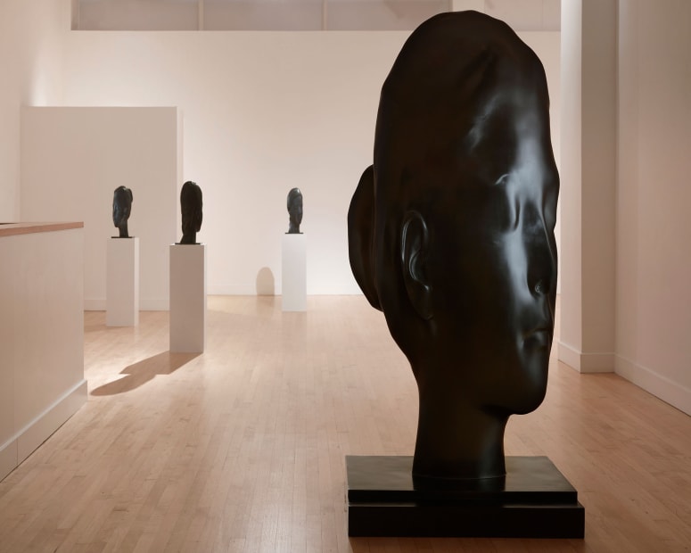 Installation view of Jaume Plensa: Silent Faces, September 10 - October 31, 2015 at Haines Gallery, San Francisco Photo: Robert Divers Herrick
