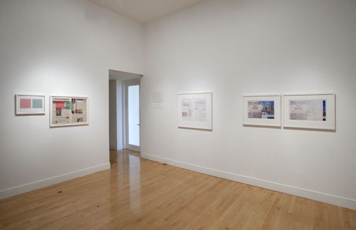 Installation view ofTaha Belal: The Atmosphere from Before the Step Down Returns to the Square, January 5 - February 18, 2012 at Haines Gallery, San Francisco