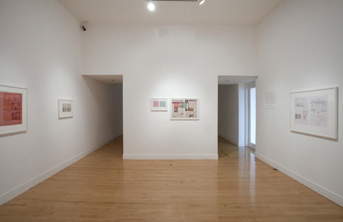 Installation view ofTaha Belal: The Atmosphere from Before the Step Down Returns to the Square, January 5 - February 18, 2012 at Haines Gallery, San Francisco