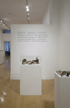 Installation view of Nigel Poor: Remainders: God, Sex and Animals Talking, February 23 - April 7, 2012 at Haines Gallery, San Francisco