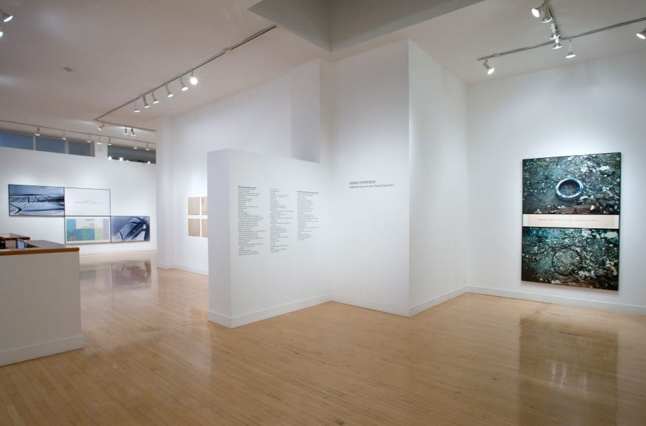 Installation view of Dennis Oppenheim: 1968: Earthworks and Ground Systems, May 31 - July 14, 2012 at Haines Gallery, San Francisco