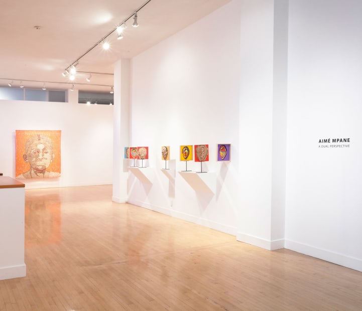 Installation view of Aimé Mpane: A Dual Perspective, July 9 - August 31, 2013 at Haines Gallery, San Francisco
