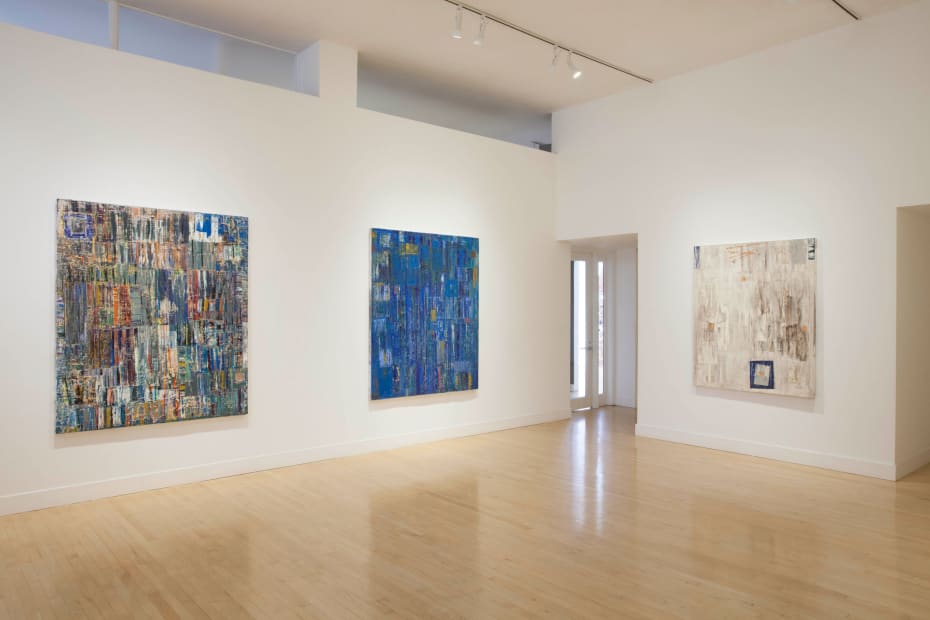 Installation view of Mike Henderson: Traces of Places, May 1 - June 28, 2014 at Haines Gallery, San Francisco
