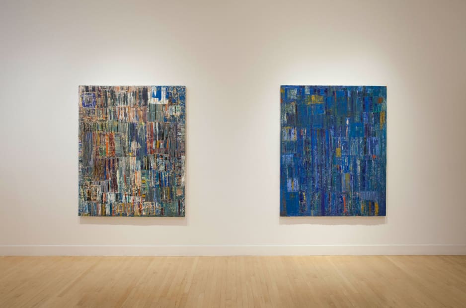 Installation view of Mike Henderson: Traces of Places, May 1 - June 28, 2014 at Haines Gallery, San Francisco