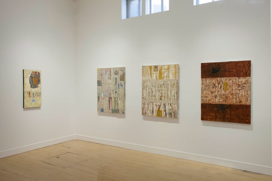 Installation view of Mike Henderson: Traces of Places, May 1 - June 28, 2014 at Haines Gallery, San Francisco