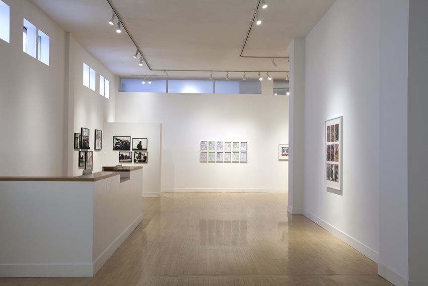 Installation view of Political Fictions, September 4 - November 1, 2014 at Haines Gallery, San Francisco