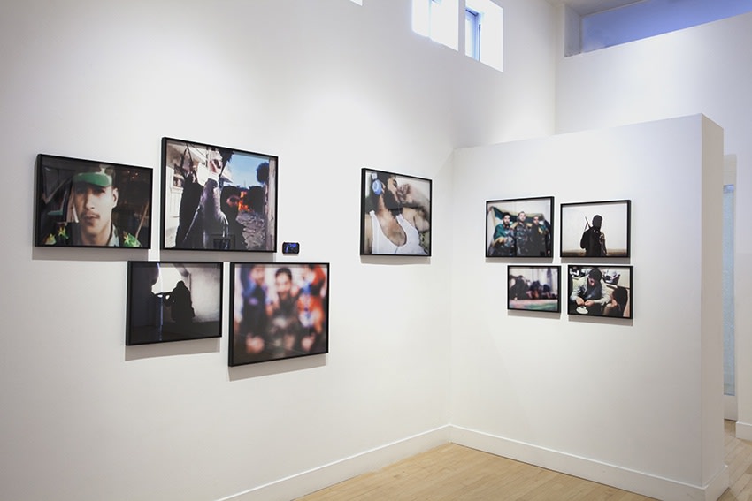 Installation view of Political Fictions, September 4 - November 1, 2014 at Haines Gallery, San Francisco