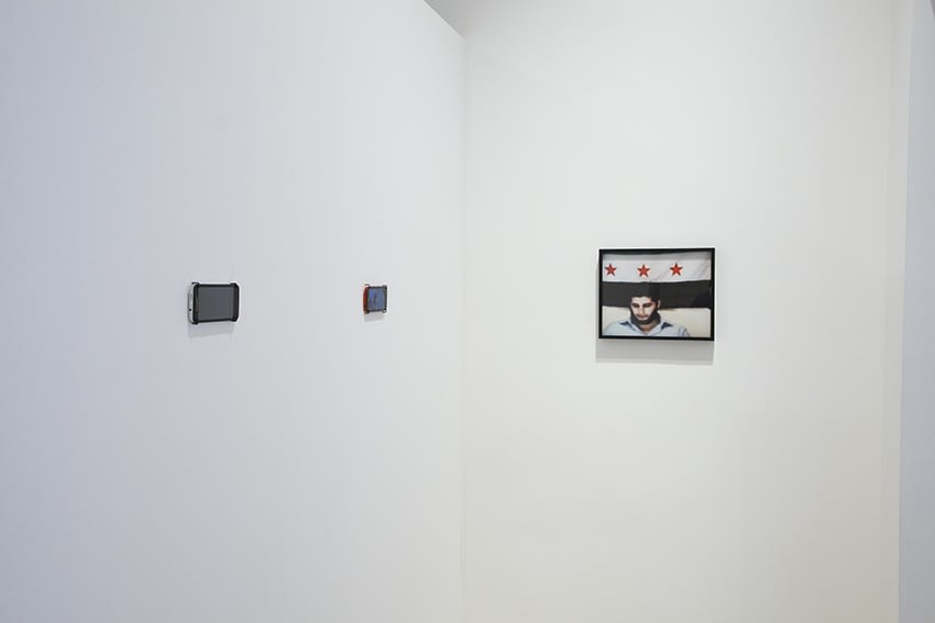 Installation view of Political Fictions, September 4 - November 1, 2014 at Haines Gallery, San Francisco