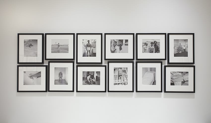 Installation view of San Quentin Prison Report, September 4 - November 1, 2014 at Haines Gallery, San Francisco