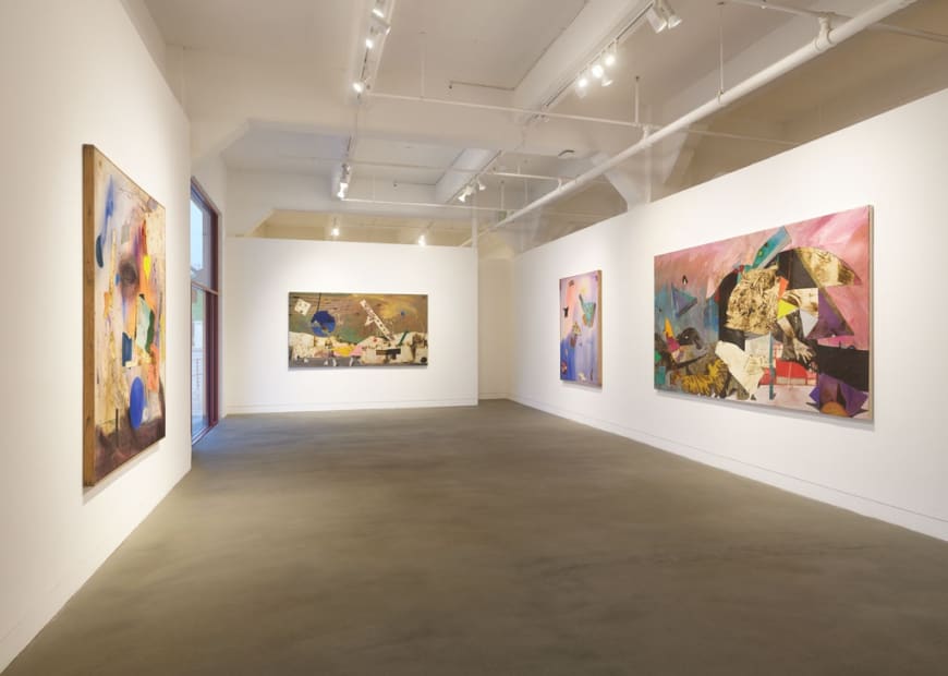 Installation view of Mike Henderson: Chicken Fingers, 1976-1980, January 14 - April 1, 2023 at Haines Gallery, San Francisco Photo: Robert Divers Herrick