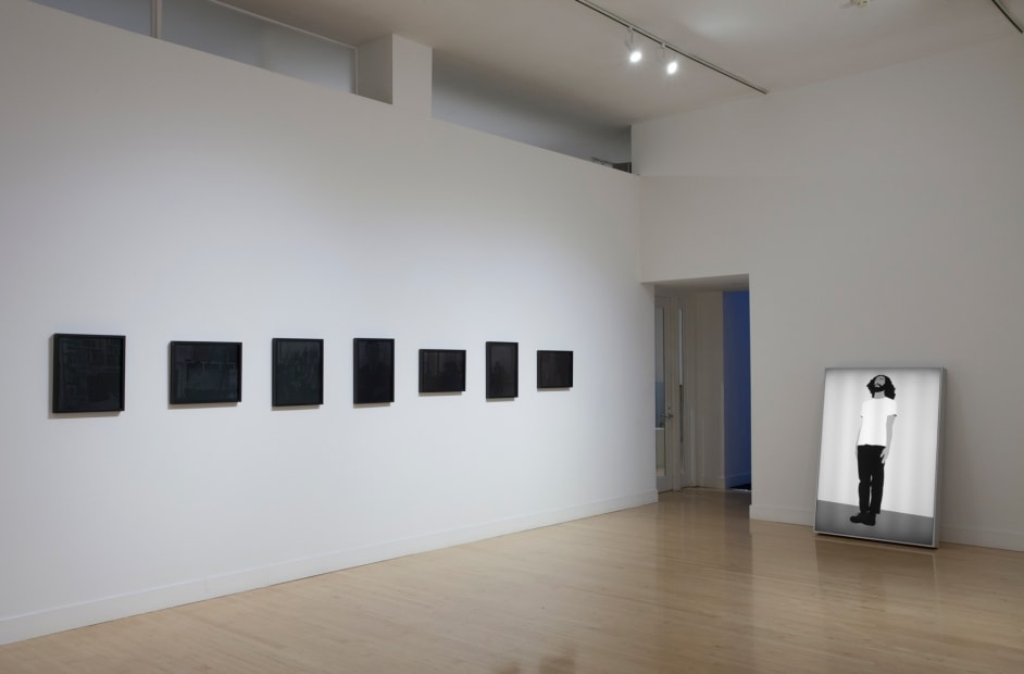 Installation view of Kota Ezawa: The Aesthetics of Silence, November 6 - December 20, 2014 at Haines Gallery, San Francisco