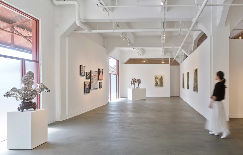 Installation view of Material Matters, July 19 - August 31, 2024 at Haines Gallery, San Francisco Photo: Robert Divers Herrick
