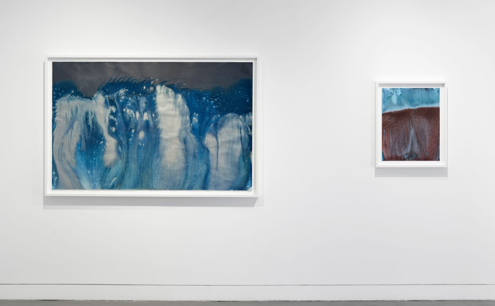 Installation view of Meghann Riepenhoff: State Shift, January 22 - March 15, 2025 at Haines Gallery, San Francisco, CA Photo: Robert Divers Herrick